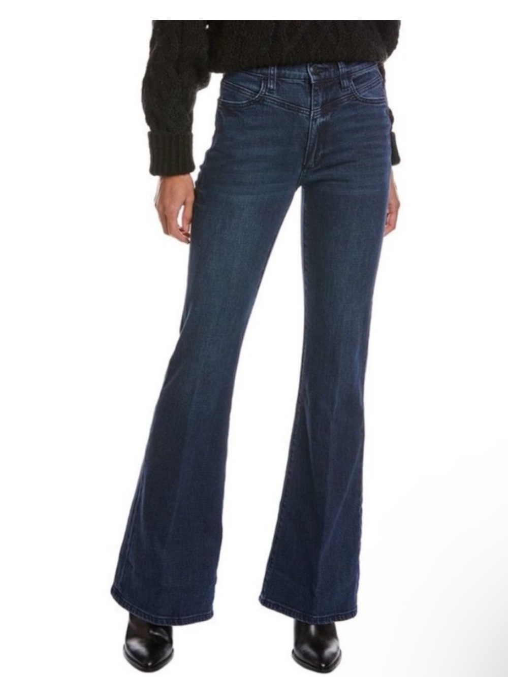 Joes High Rise Flare Simone Jeans Dark Blue Flared Non-Distressed